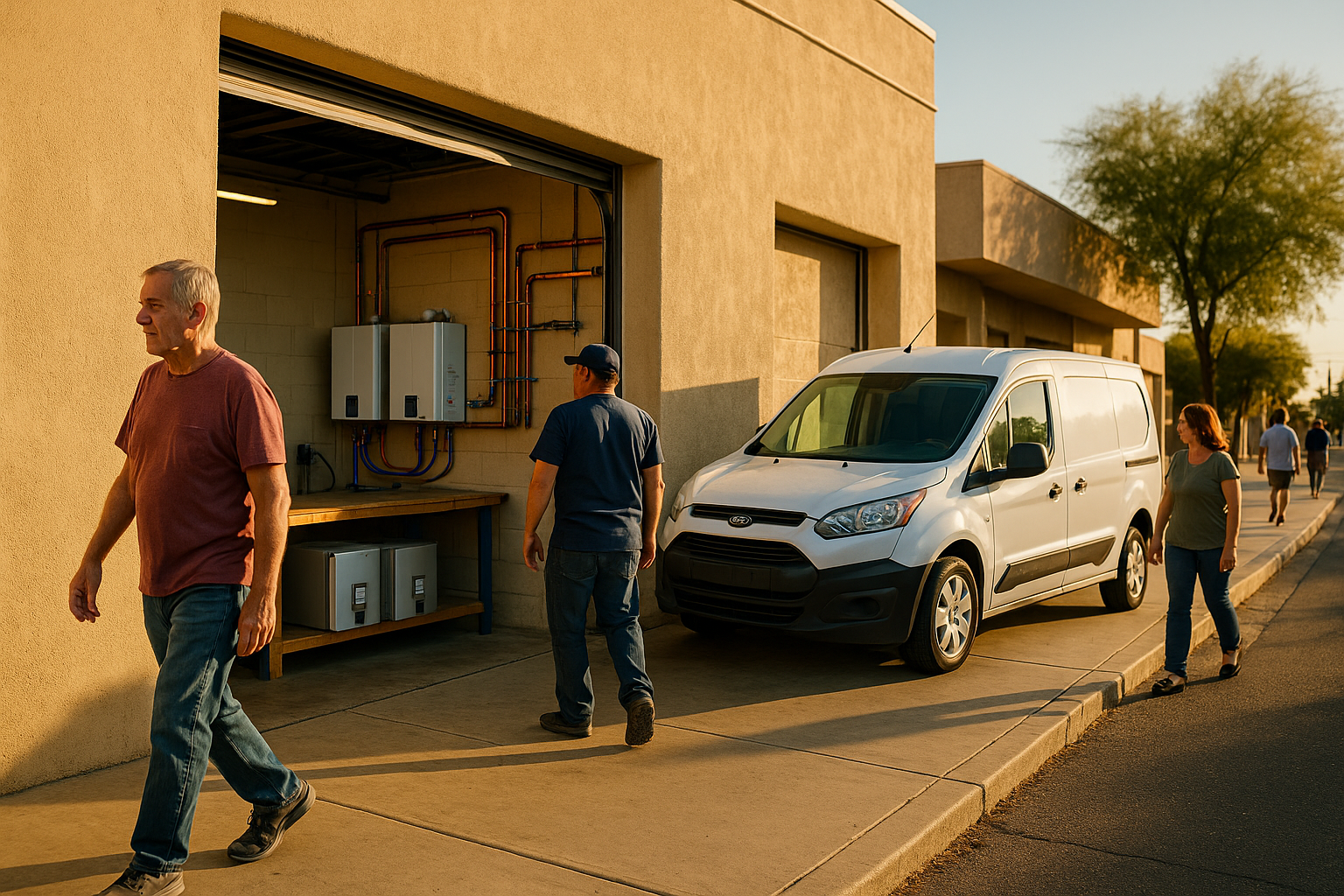 AI search snapshot: Plumbers who install tankless water heaters in Tucson, AZ