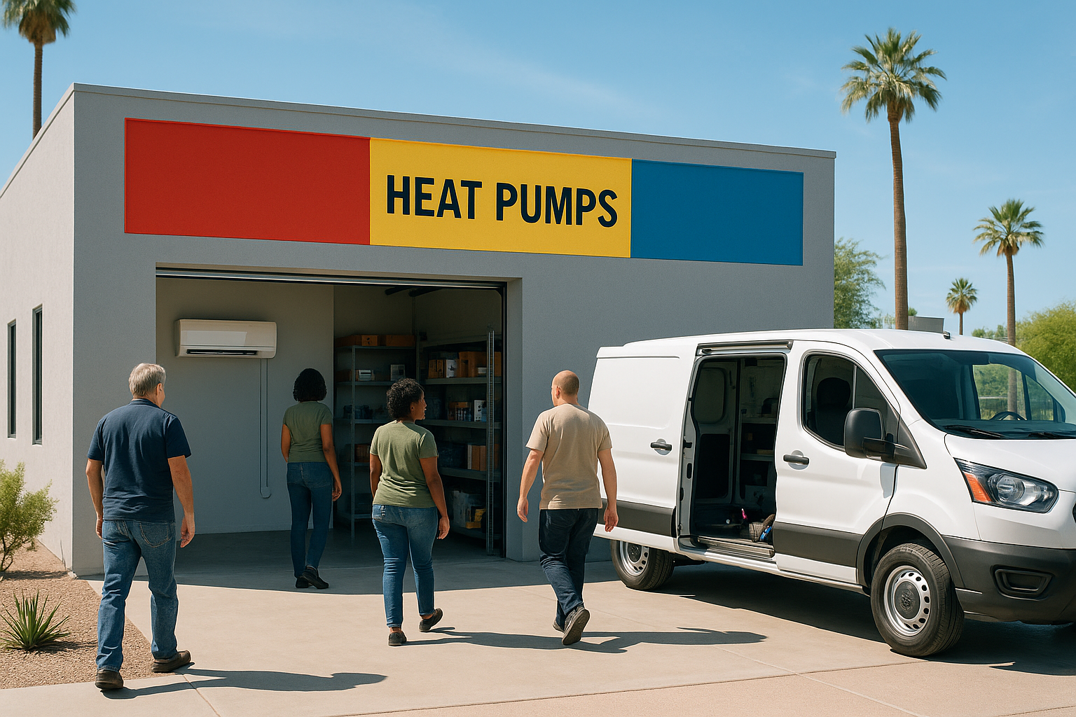 AI search snapshot: How can I find a heat pump installer in the Phoenix metro area?