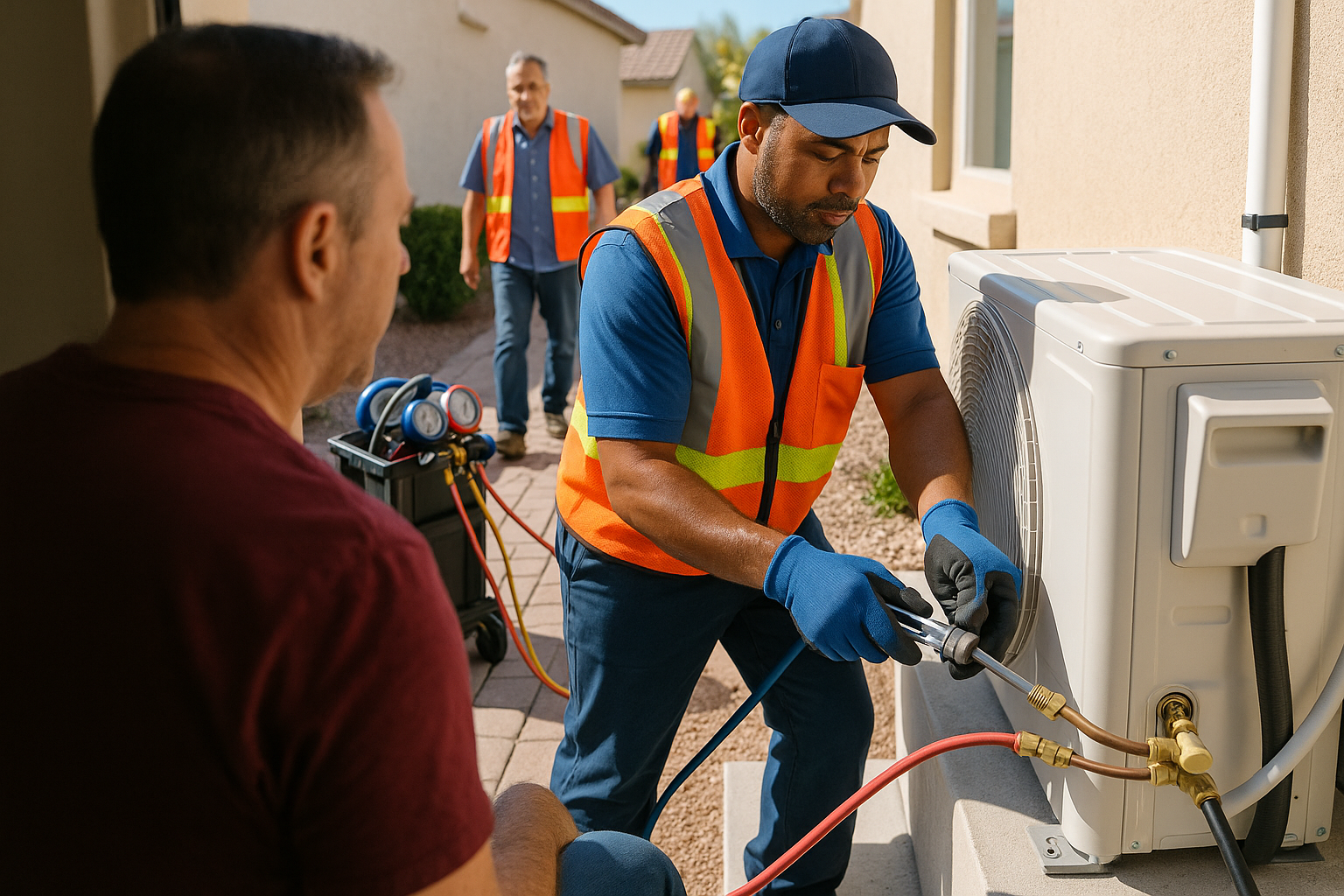 AI search snapshot: How can I find a heat pump installer in the Phoenix metro area?