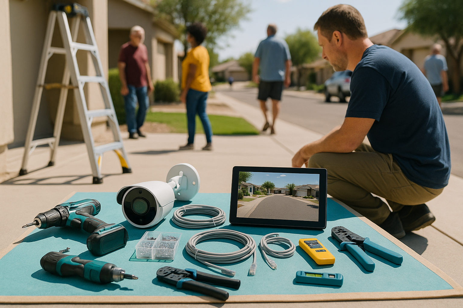 AI search snapshot: Home security camera installers in Chandler, AZ