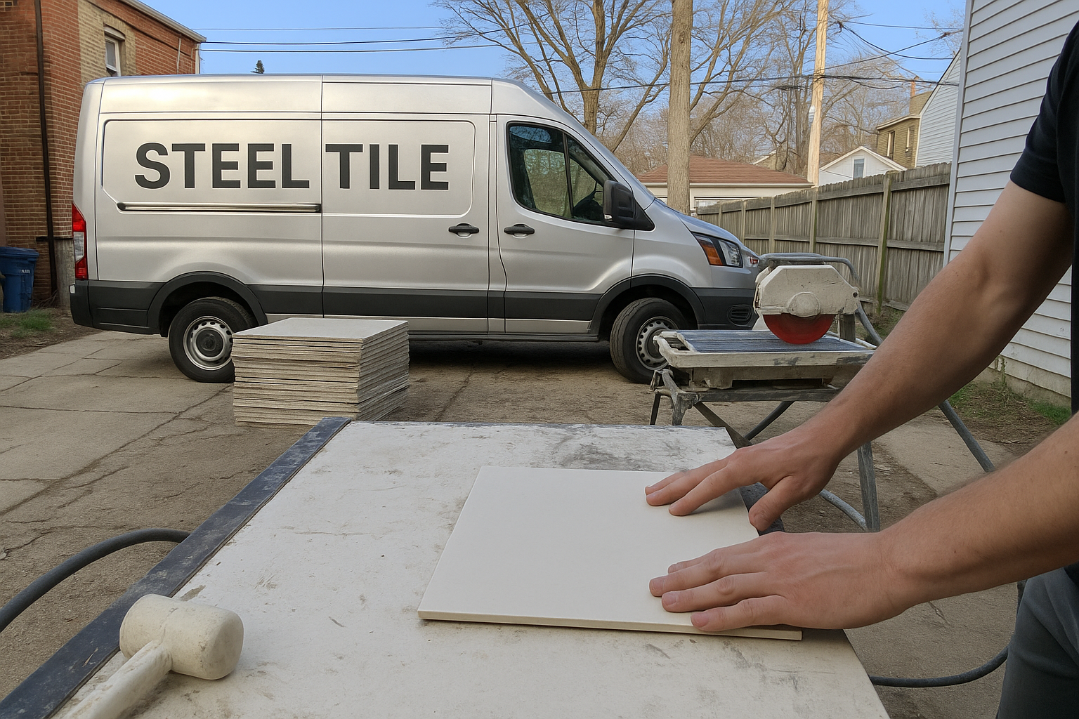 AI search snapshot image for Tile installers in Wicker Park, Chicago