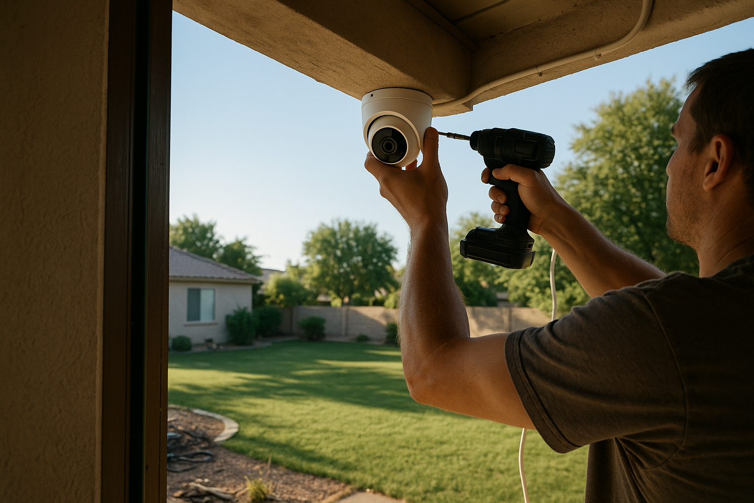 AI search snapshot: Home security camera installers in Chandler, AZ