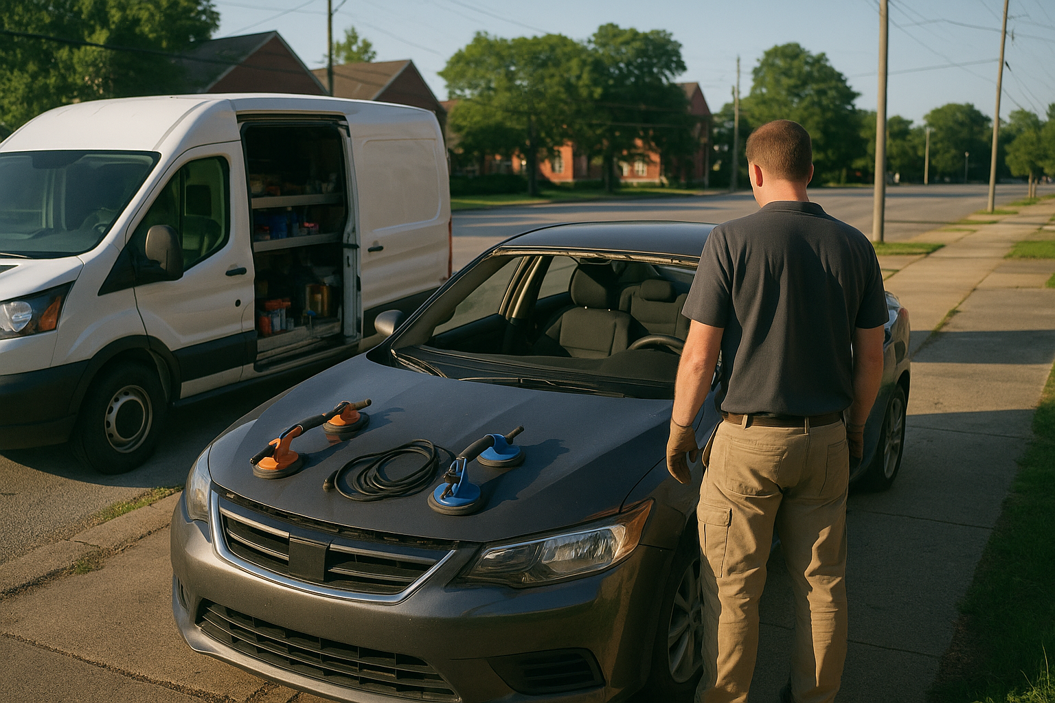 AI search snapshot: Find me mobile windshield replacement in Chattanooga, TN