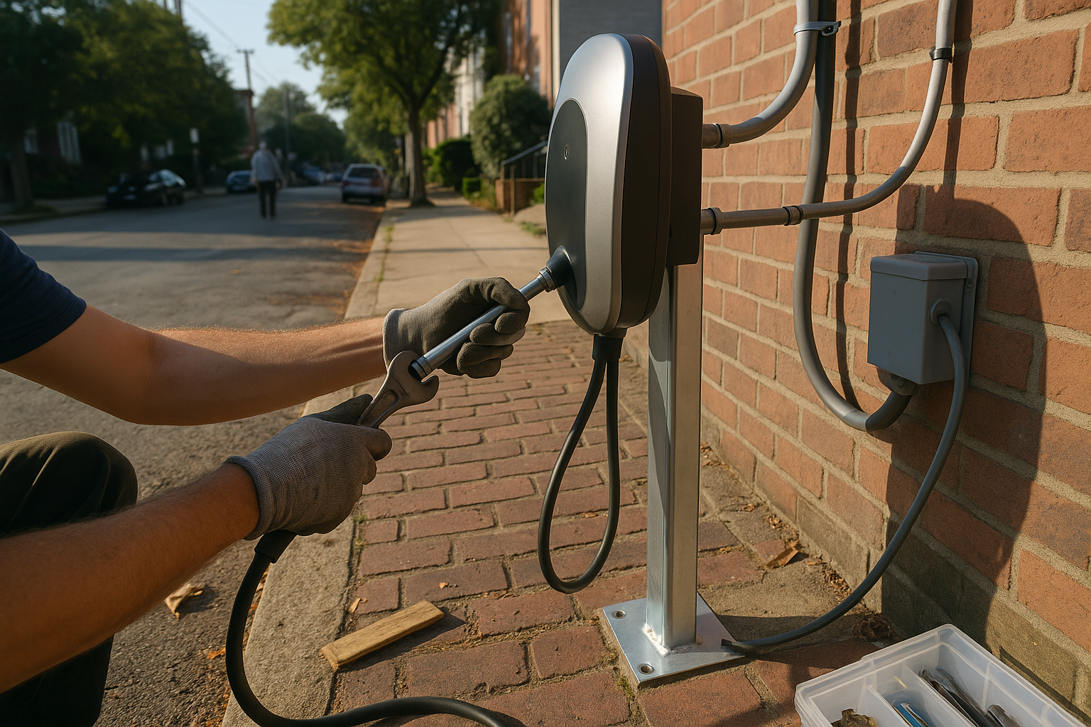 AI search snapshot: Electricians who install EV chargers in Raleigh, NC