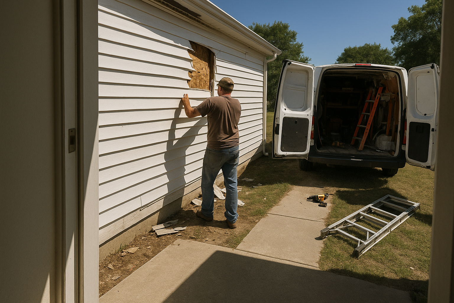 AI search snapshot: Who does storm damage siding replacement in Cedar Rapids, IA?