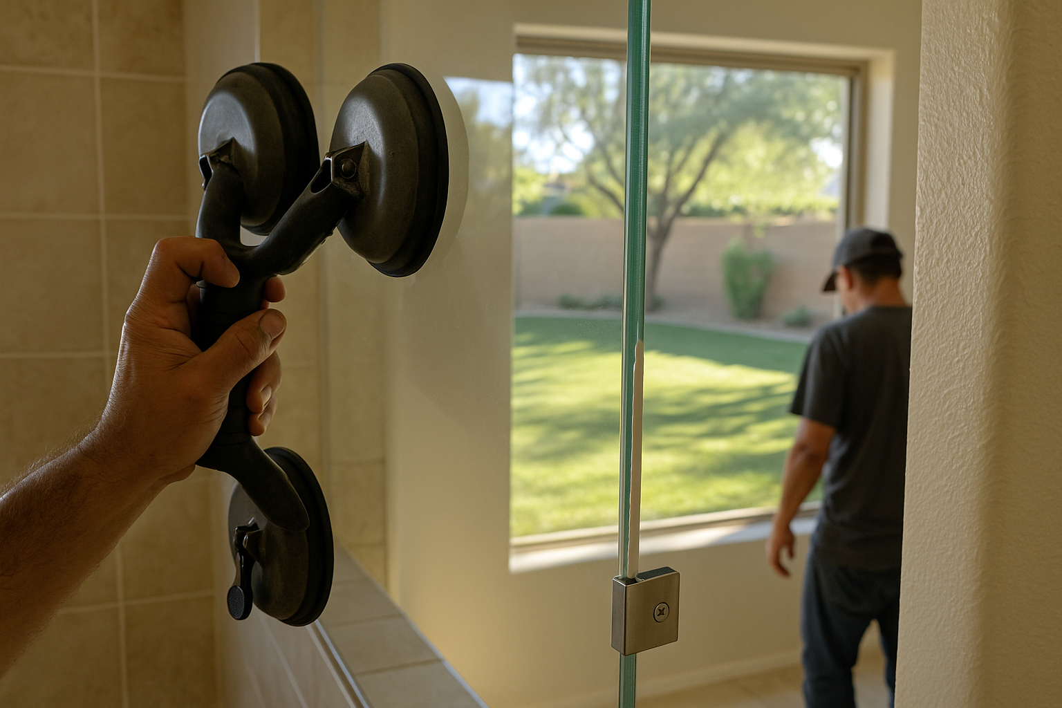 AI search snapshot: Frameless shower glass installers in Scottsdale, AZ