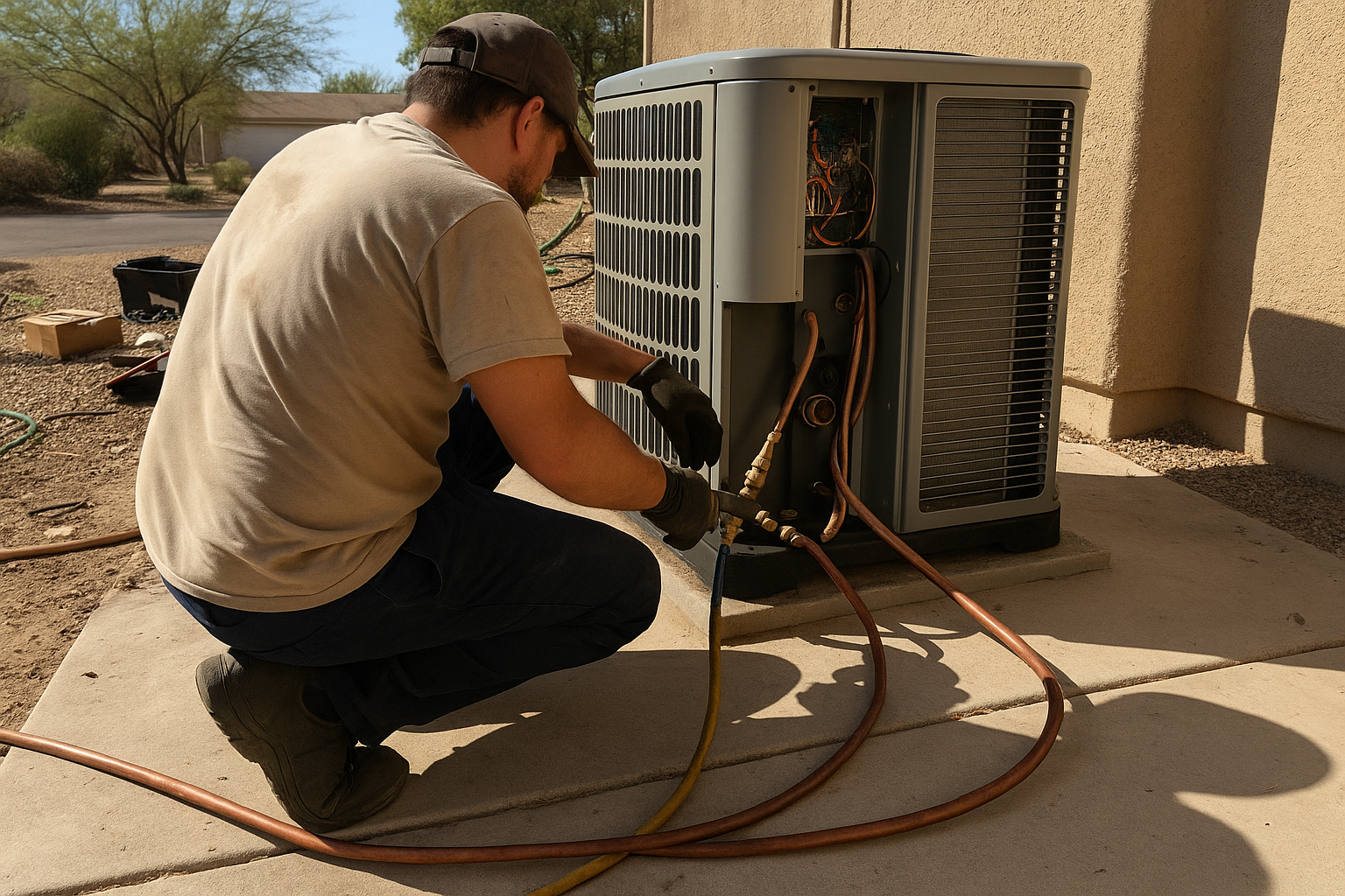 AI search snapshot image for How can I find a heat pump installer in the Phoenix metro area?