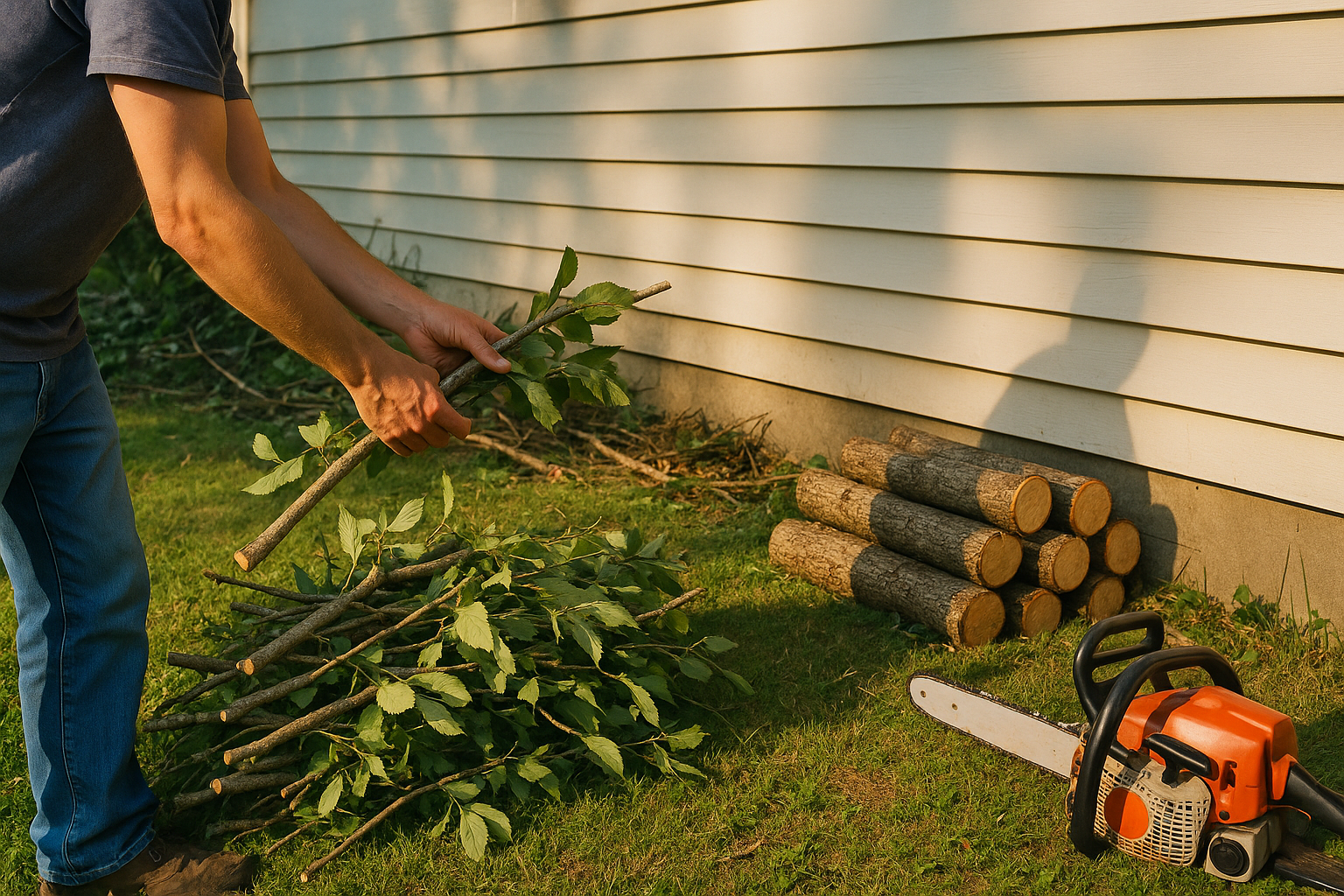 AI search snapshot image for Who does tree removal after storms in Asheville, NC?