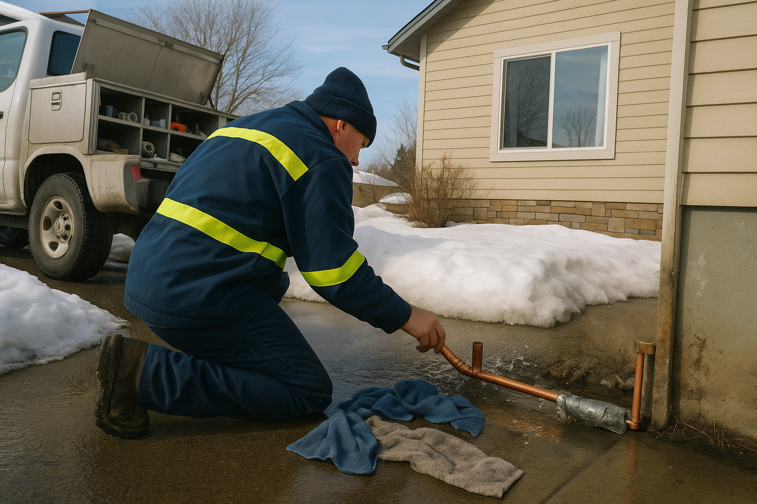 AI search snapshot image for Plumbers who repair burst frozen pipes in Bozeman, MT