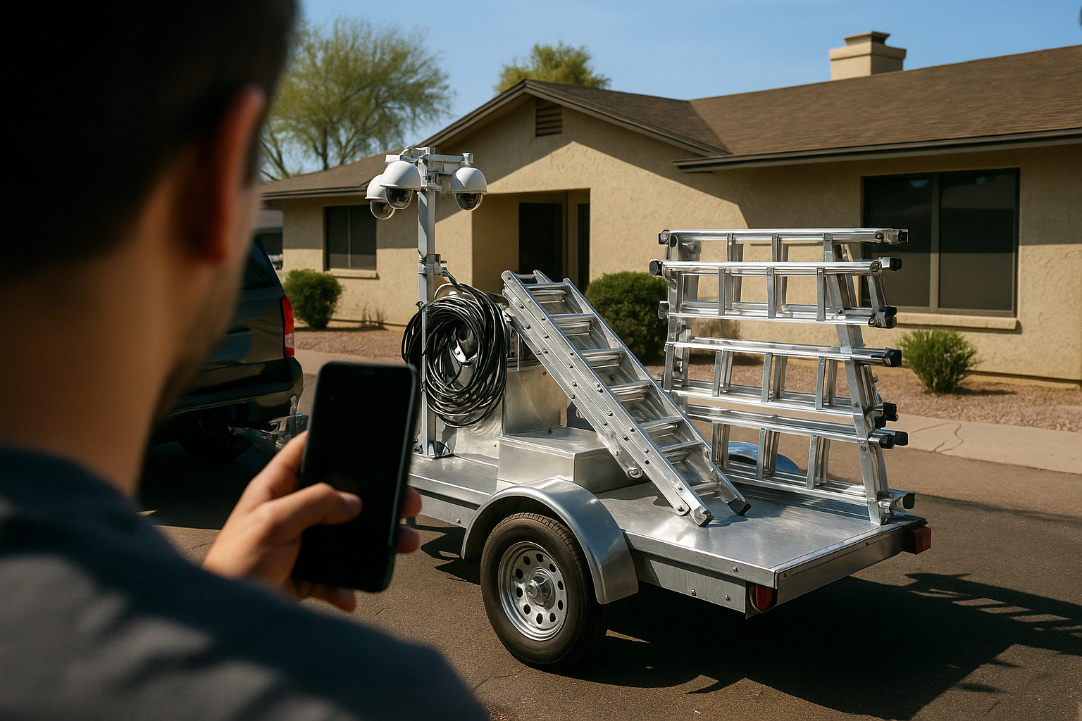 AI search snapshot image for Home security camera installers in Chandler, AZ
