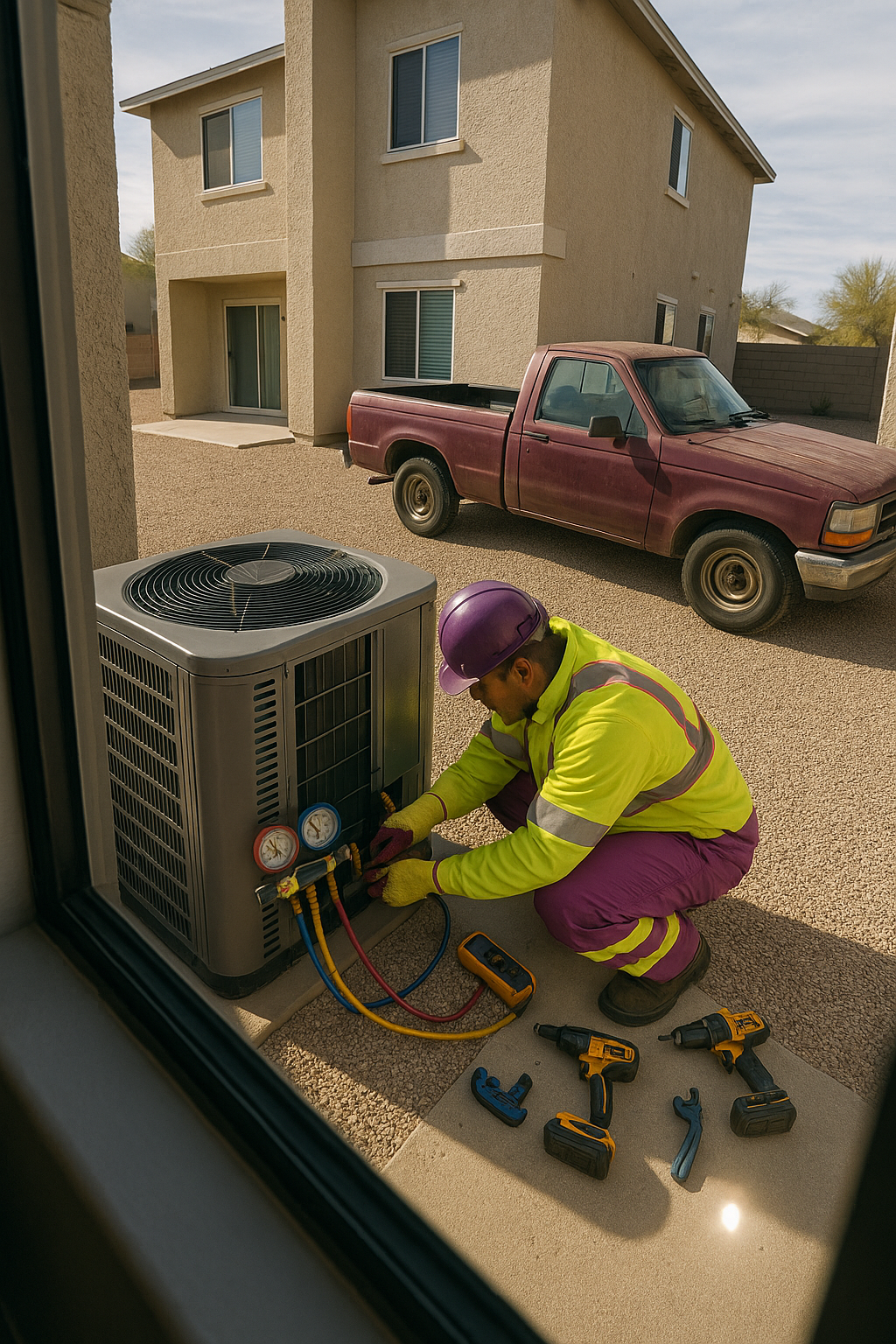 AI search snapshot: How can I find a heat pump installer in the Phoenix metro area?