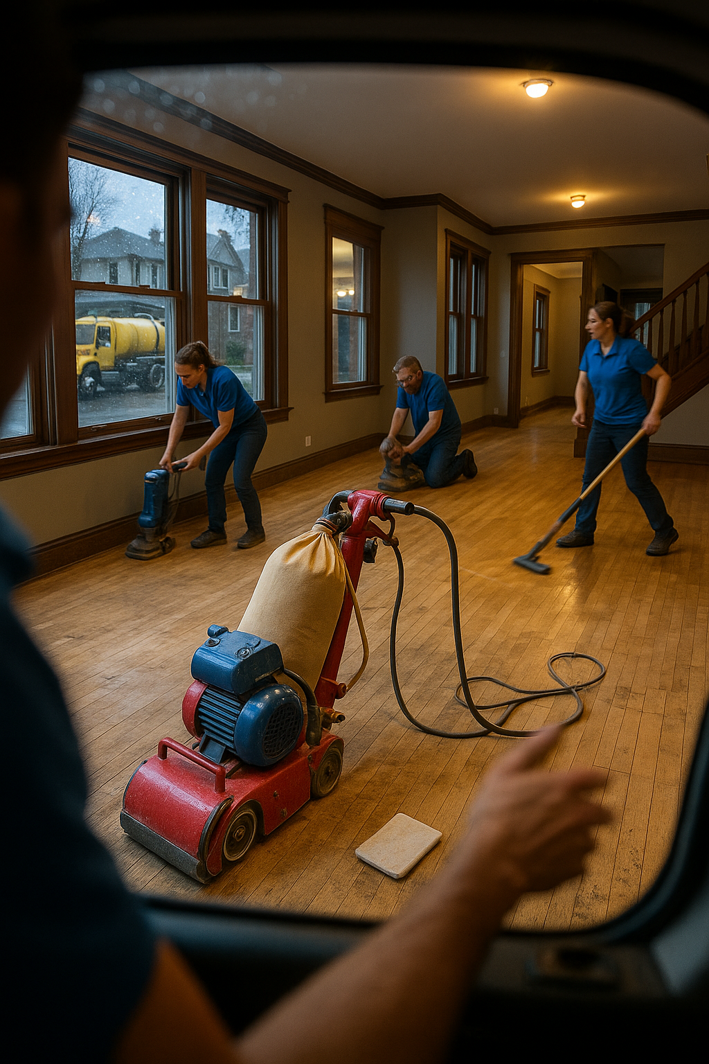 AI search snapshot: I'm looking for hardwood floor refinishing in Ann Arbor, MI
