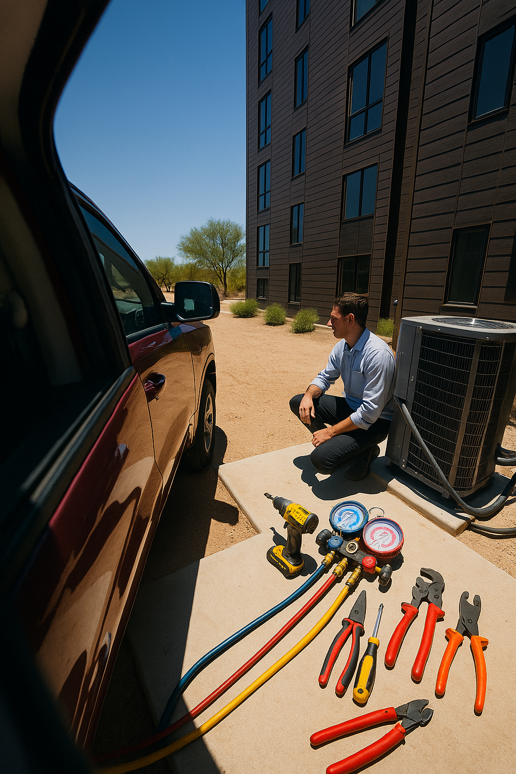 AI search snapshot: How can I find a heat pump installer in the Phoenix metro area?