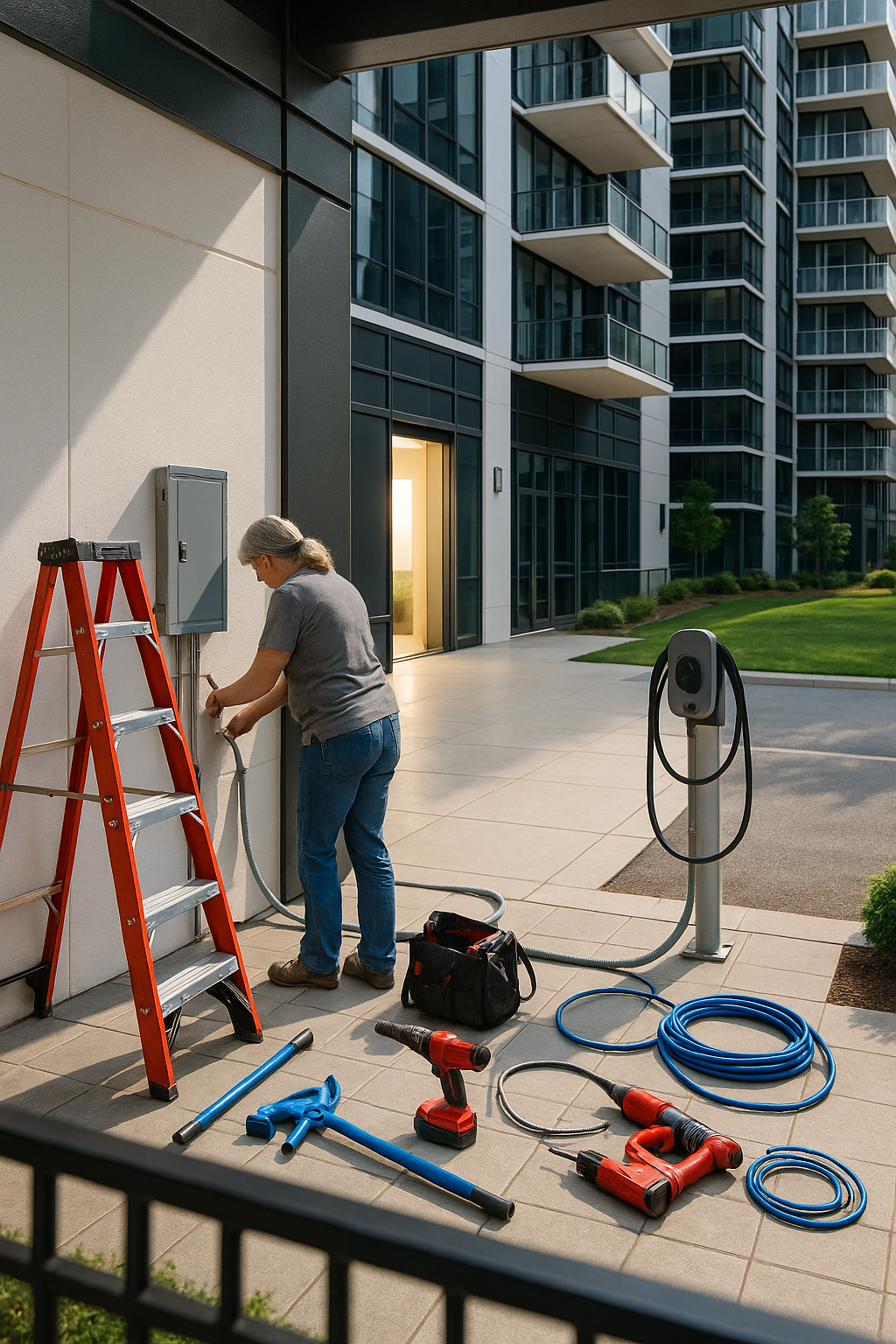 AI search snapshot: Electricians who install EV chargers in Raleigh, NC