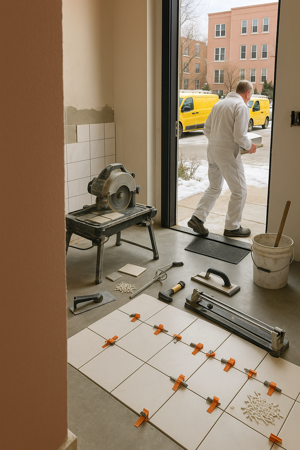 AI search snapshot: Tile installers in Wicker Park, Chicago