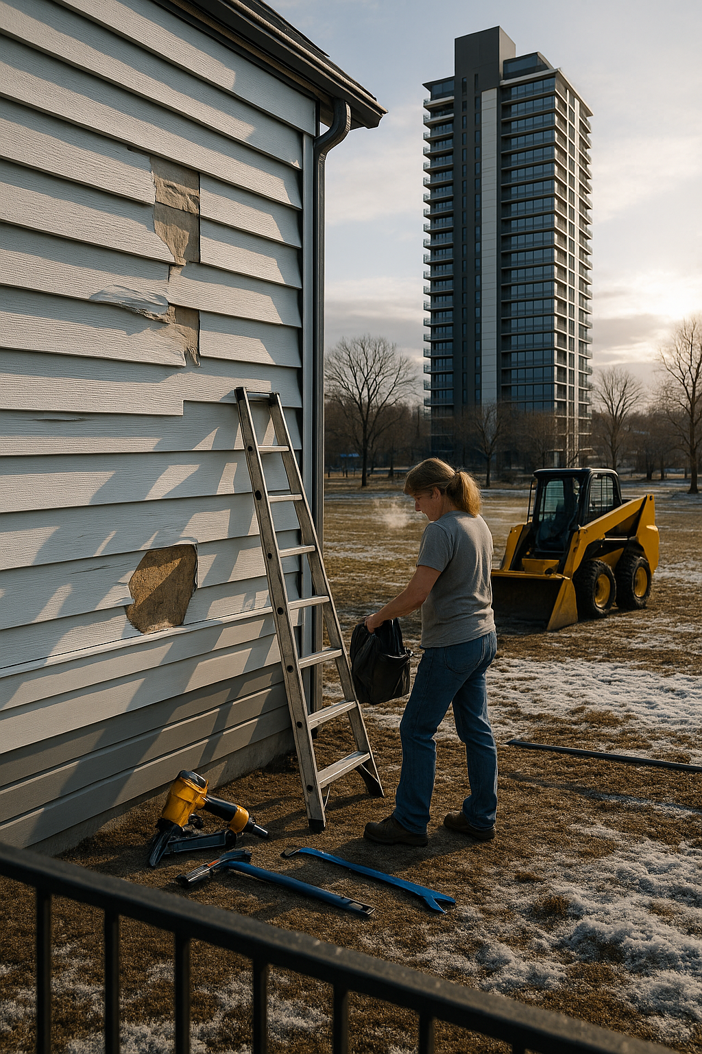AI search snapshot: Who does storm damage siding replacement in Cedar Rapids, IA?