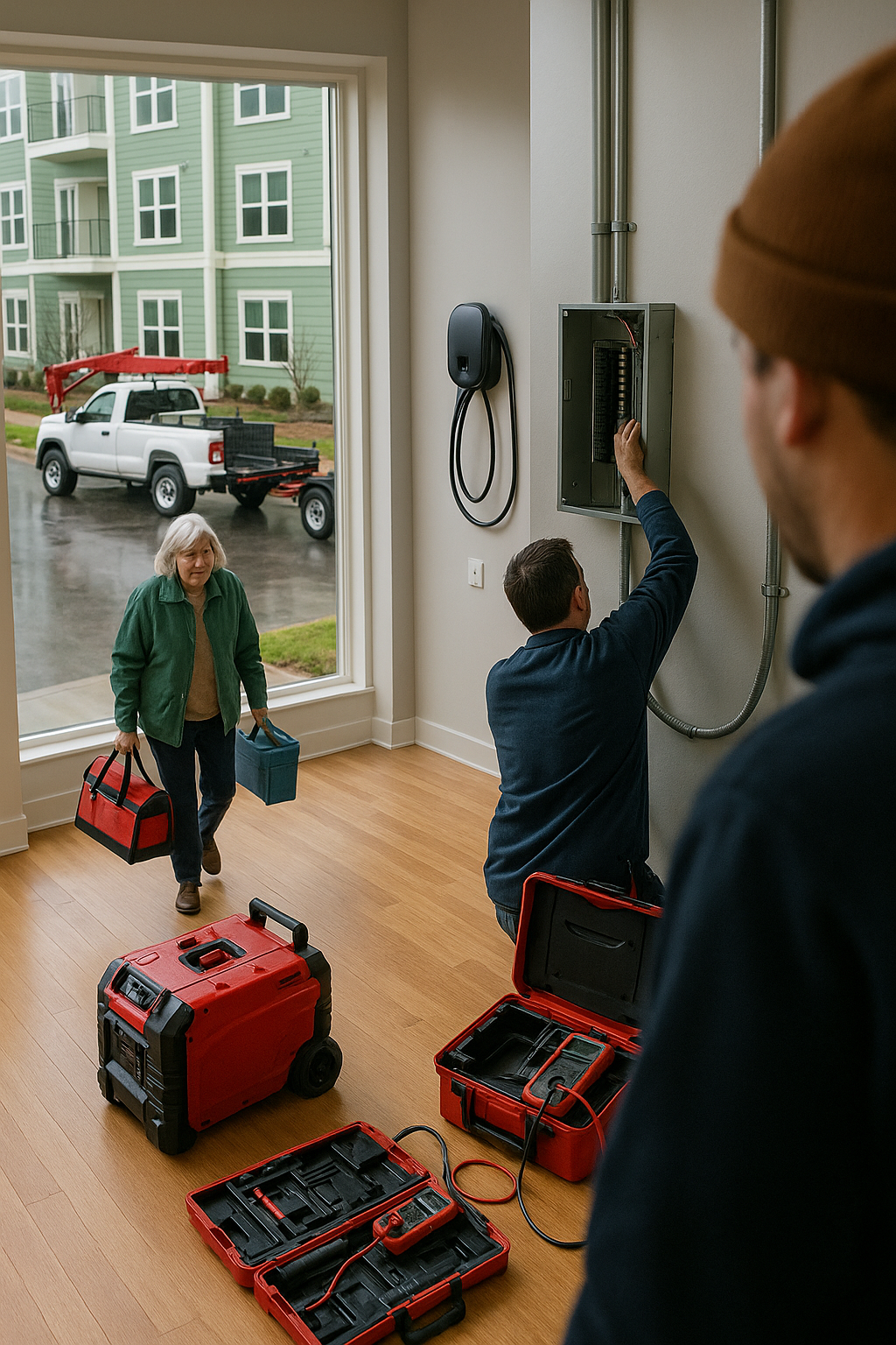 AI search snapshot: Electricians who install EV chargers in Raleigh, NC