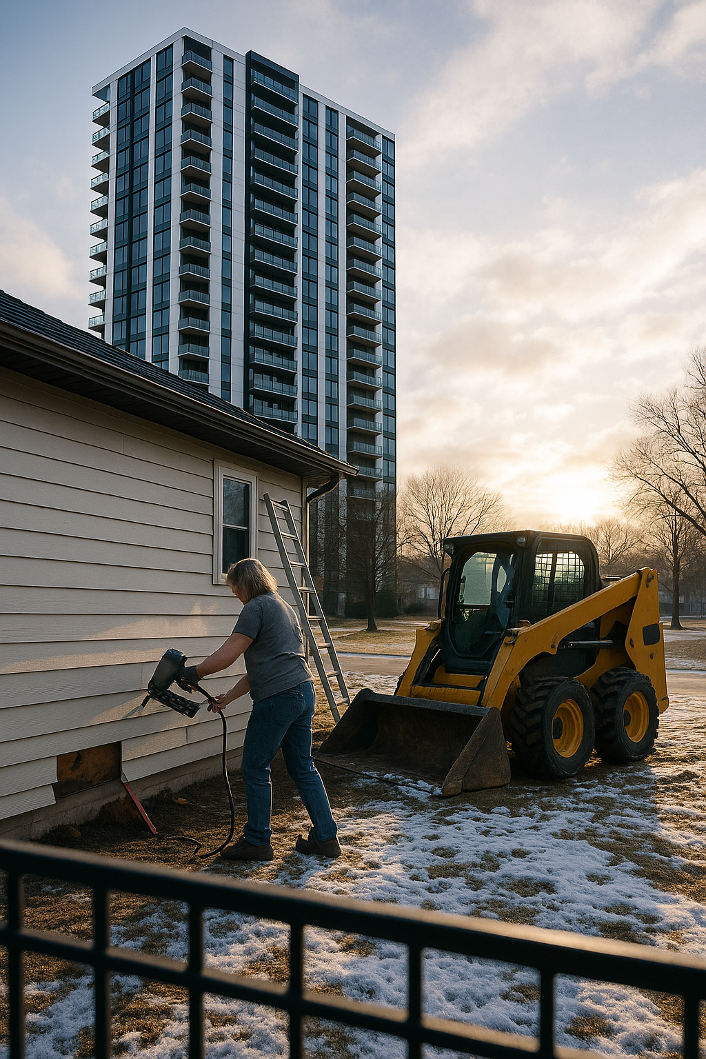 AI search snapshot image for Who does storm damage siding replacement in Cedar Rapids, IA?