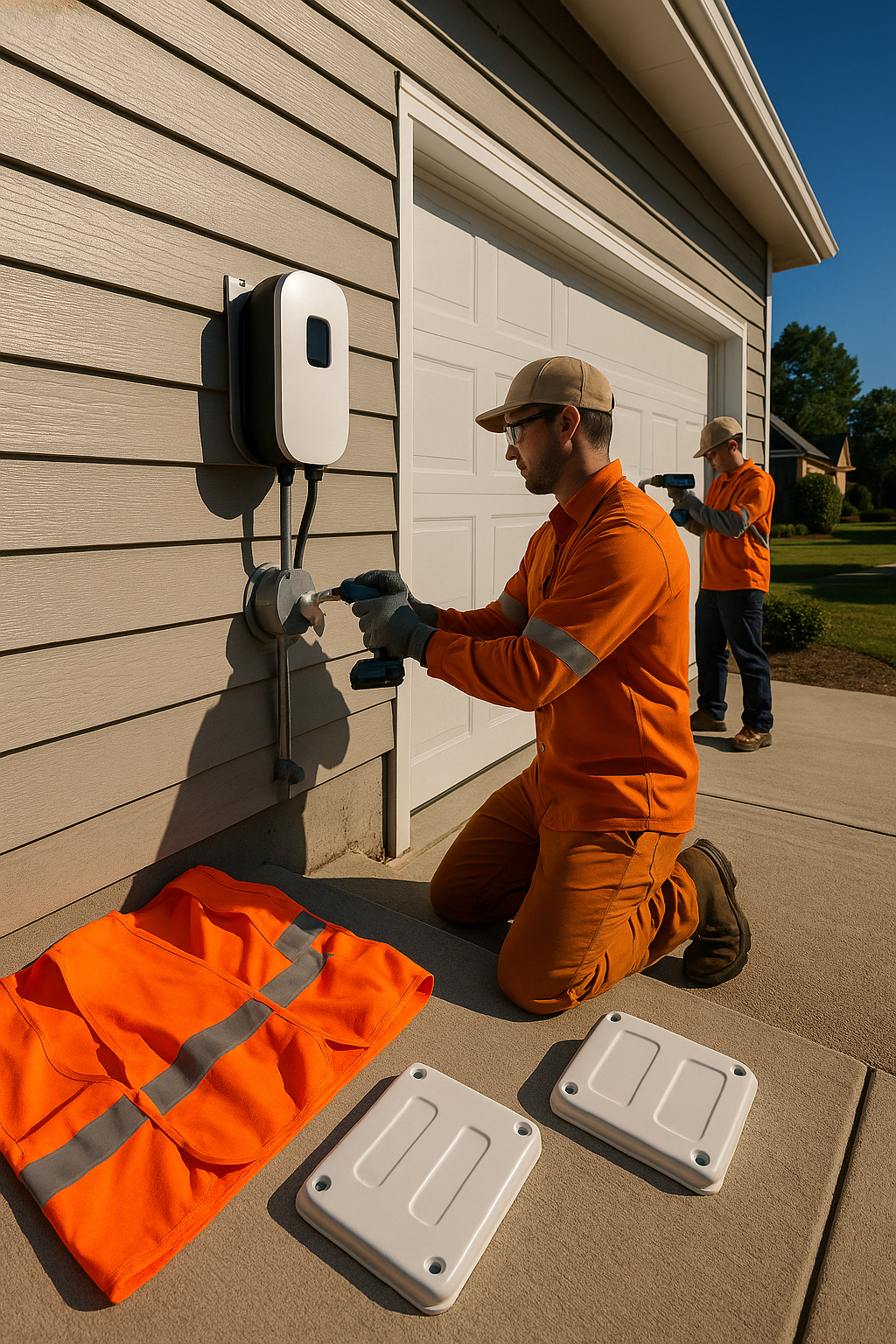 AI search snapshot image for Electricians who install EV chargers in Raleigh, NC