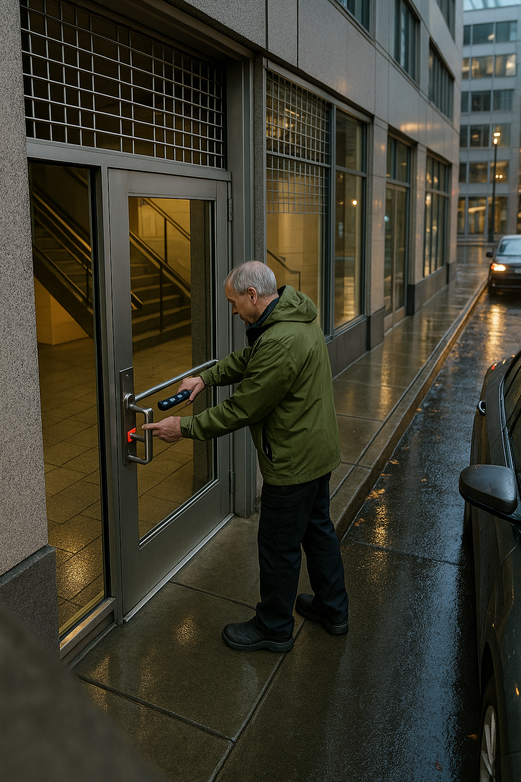 AI search snapshot: 24/7 emergency commercial locksmith in Downtown Seattle
