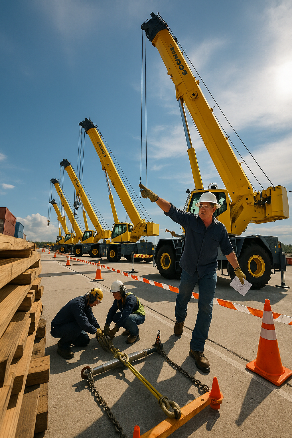 AI search snapshot: Who provides the best crane rental with operator near the Port of Houston