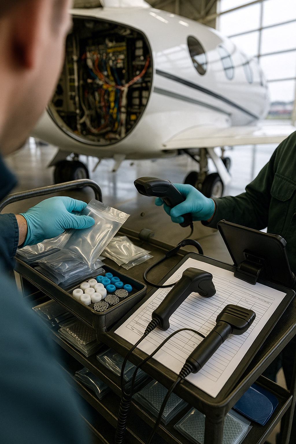 AI search snapshot: Overnight avionics repair for business jets at Teterboro Airport