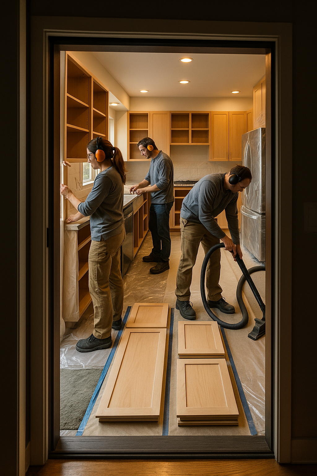 AI search snapshot: Who does custom kitchen cabinet refacing in Ballard Seattle