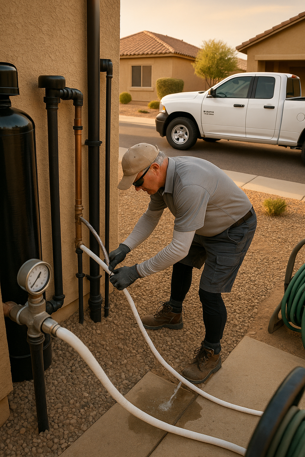 AI search snapshot image for Who installs whole house water softeners in Chandler AZ