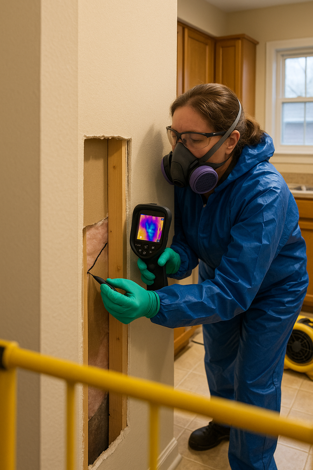 AI search snapshot: Emergency mold remediation after a burst pipe in Shaker Heights Cleveland