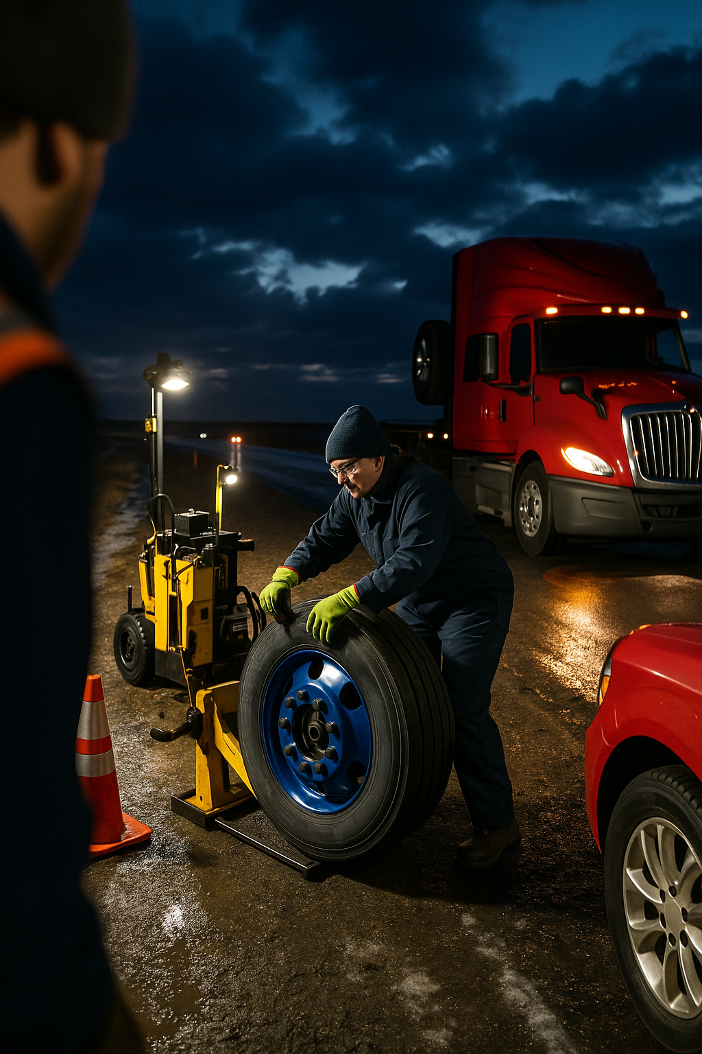 AI search snapshot image for 24 hour heavy duty truck roadside repair on I 80 near Cheyenne WY