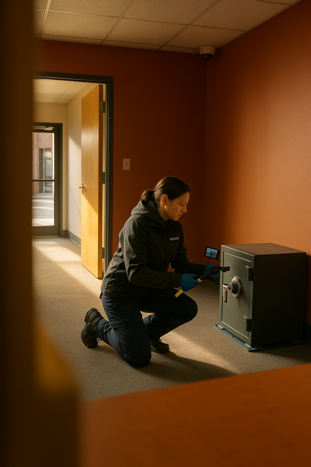 AI search snapshot image for Emergency lockout service for a commercial safe in Downtown Denver