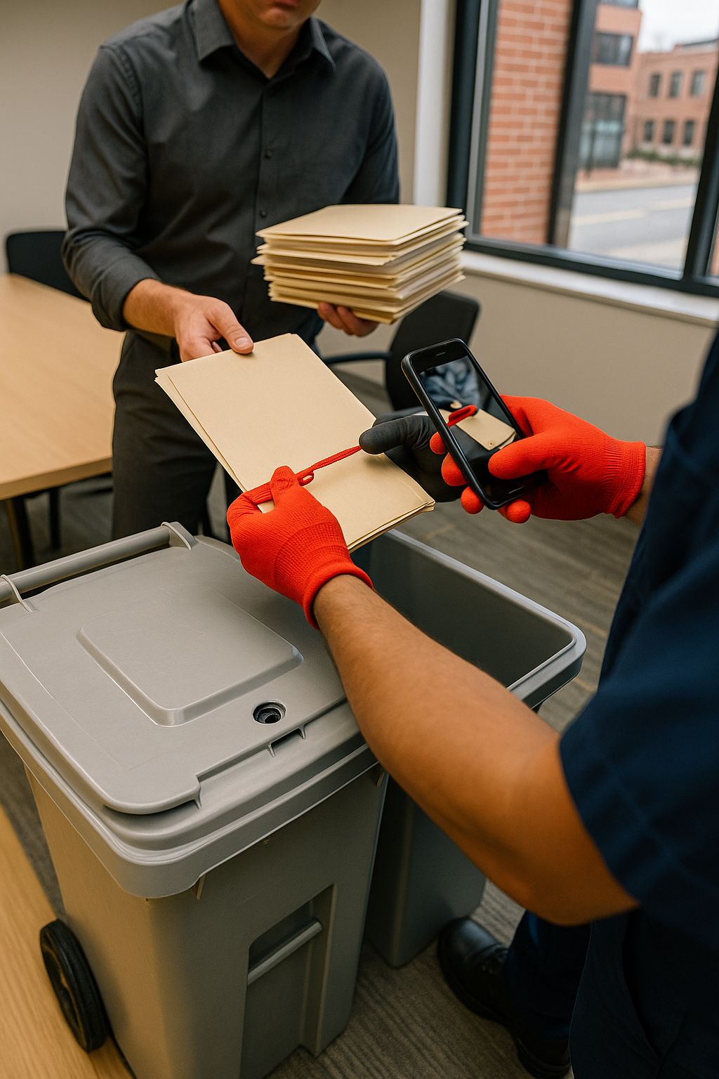 AI search snapshot image for Same day document shredding for a law office in 02110 Boston