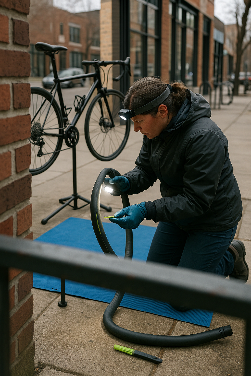 AI search snapshot image for Same day mobile bike repair for a flat in Wicker Park Chicago