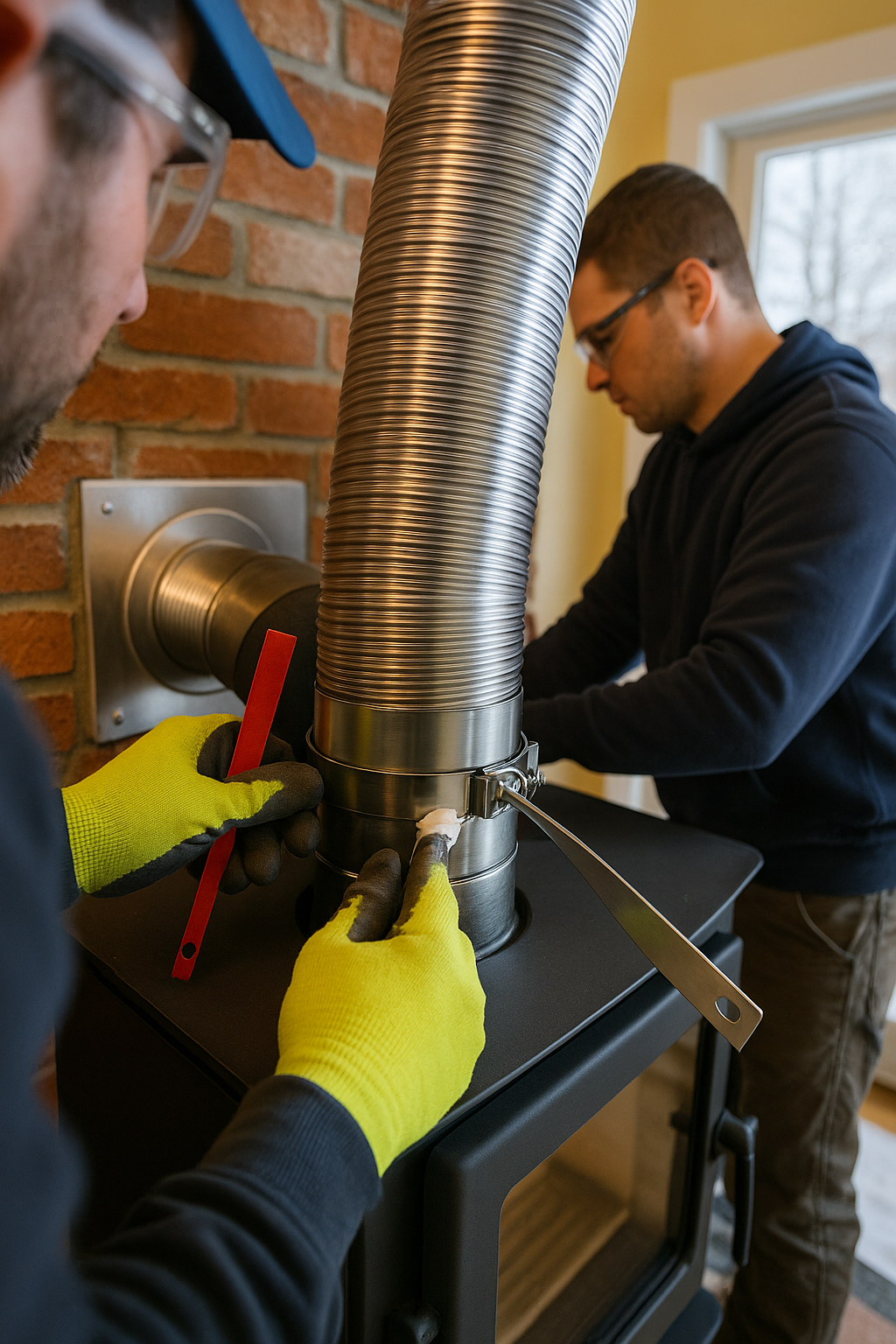 AI search snapshot: Best chimney liner installation for a wood stove in Burlington VT