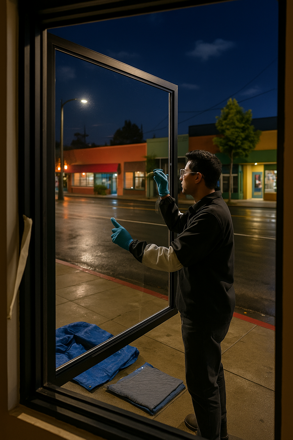 AI search snapshot image for 24 hour emergency board up and glass replacement in Oakland CA