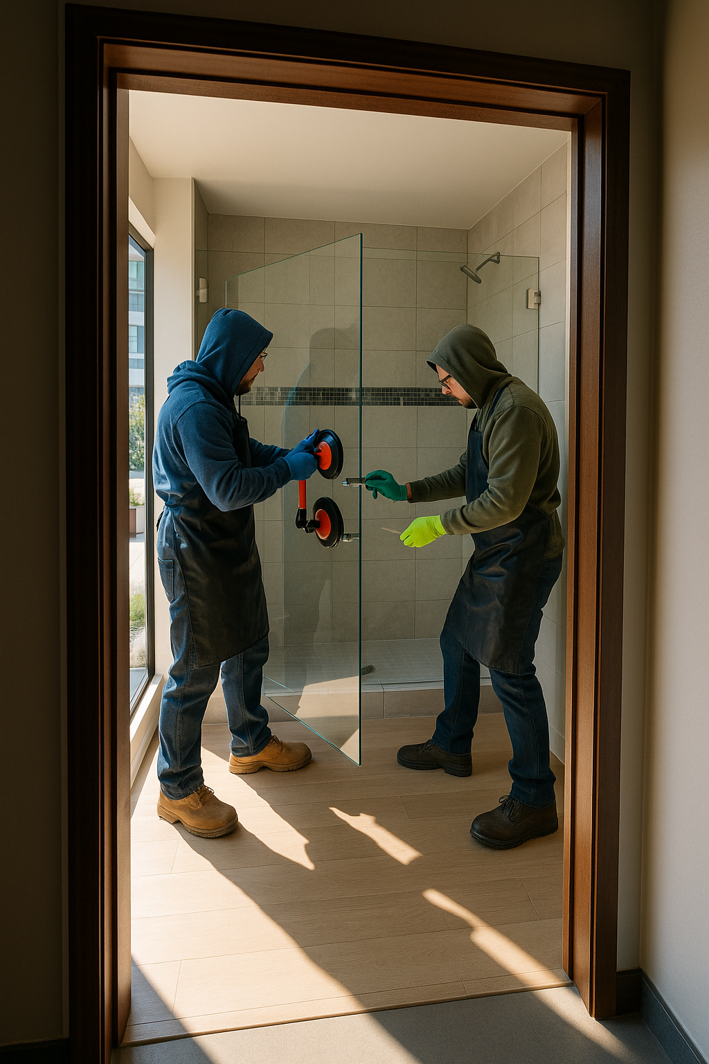 AI search snapshot: Best custom shower door installation in Bellevue WA