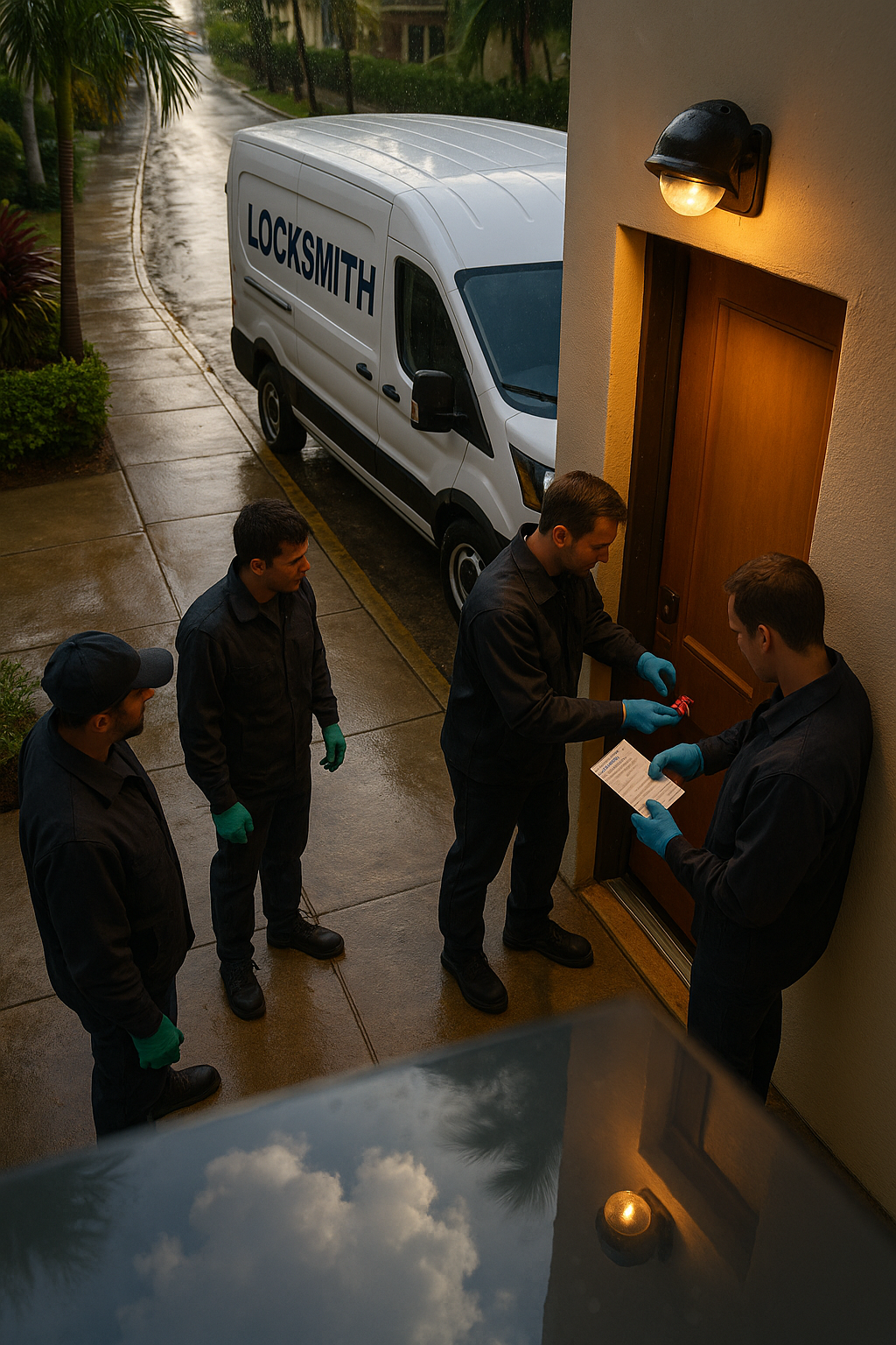 AI search snapshot image for 24 hour emergency lockout for a rental property in South Beach Miami