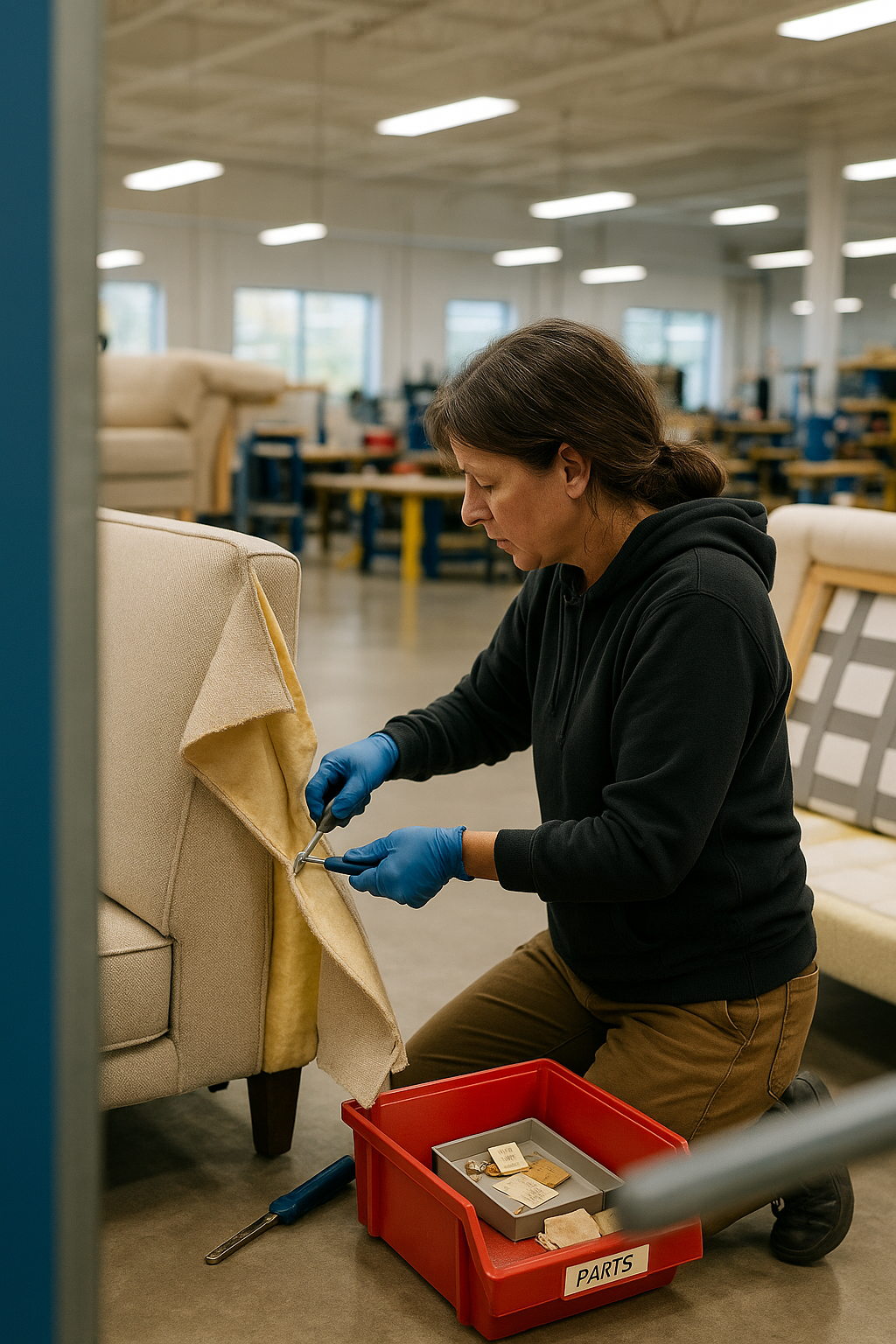 AI search snapshot: Best sofa reupholstery shop in Grand Rapids MI