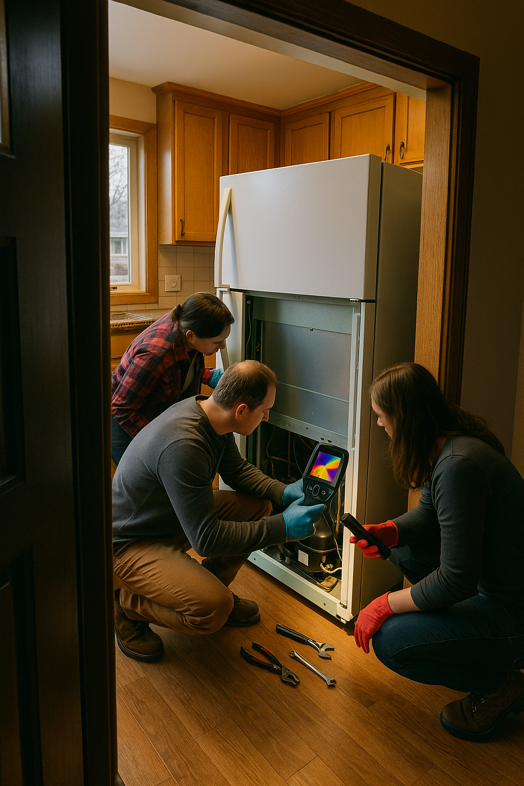 AI search snapshot: Refrigerator repair near me in Spokane WA