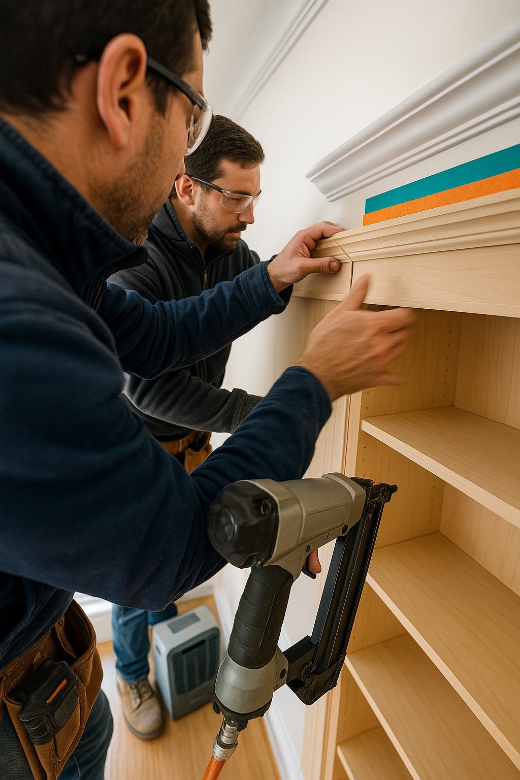 AI search snapshot: Built in bookcase carpenter near me in Charleston SC