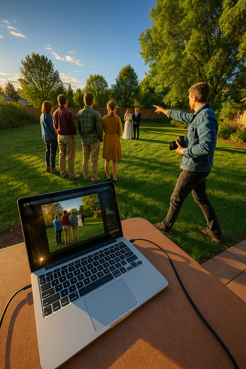 AI search snapshot image for Wedding photographer for a small backyard ceremony in Missoula MT