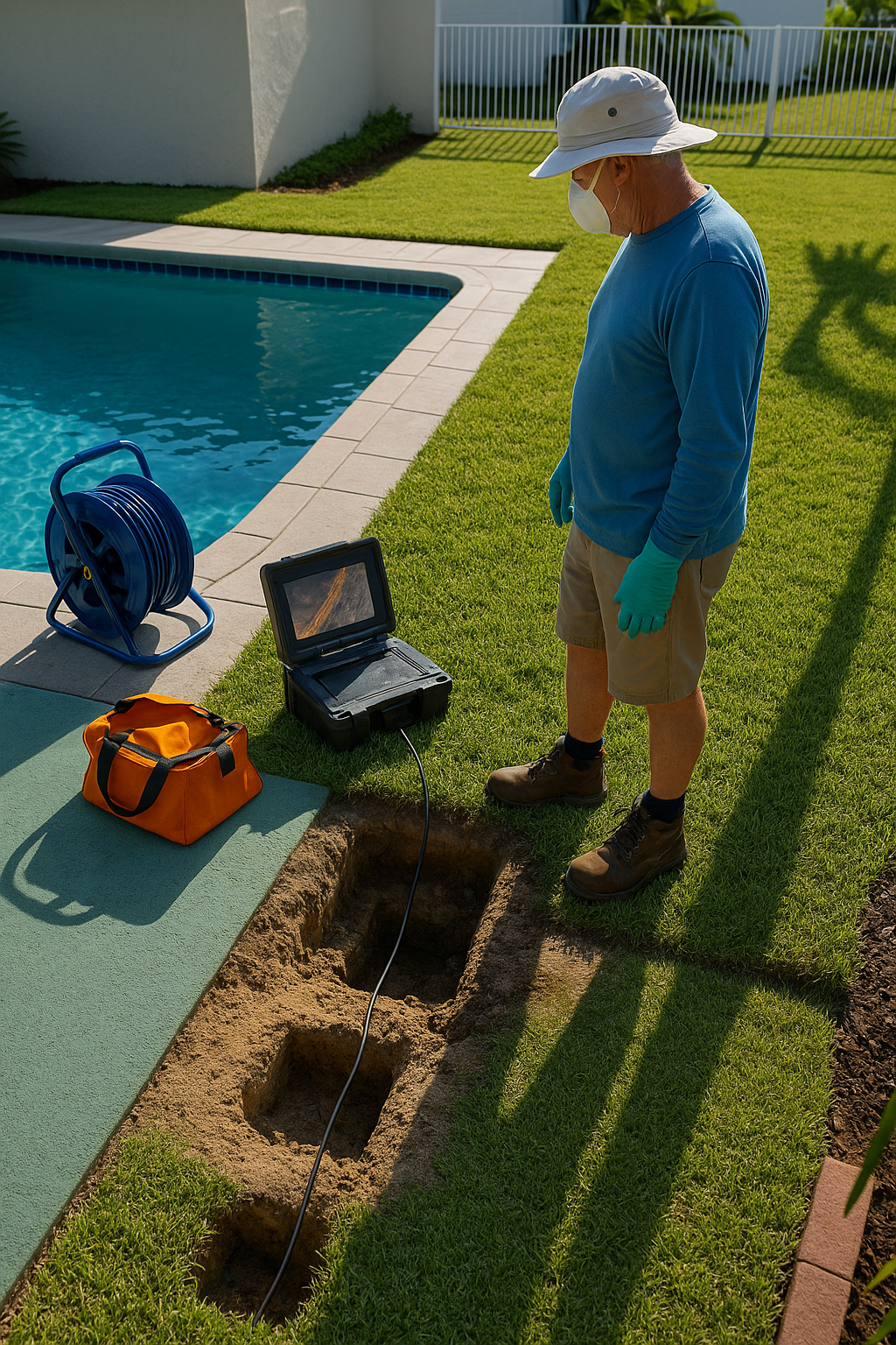 AI search snapshot: Pool leak detection for an in ground pool in Coral Ridge, Fort Lauderdale FL