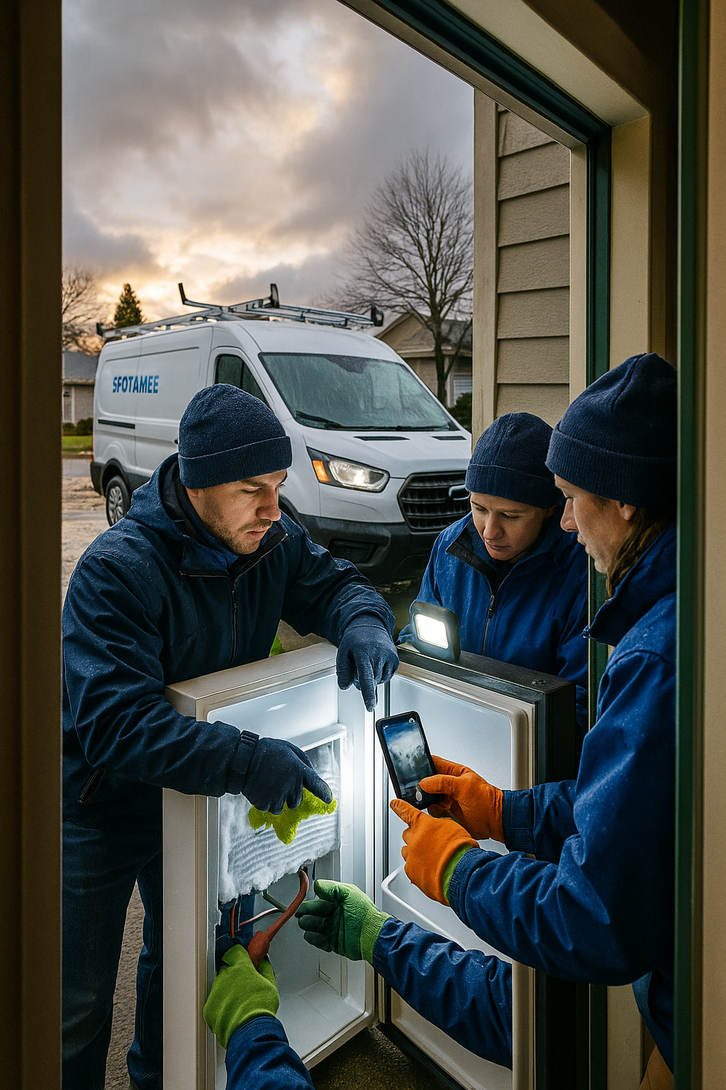 AI search snapshot: Refrigerator repair near me in Spokane WA