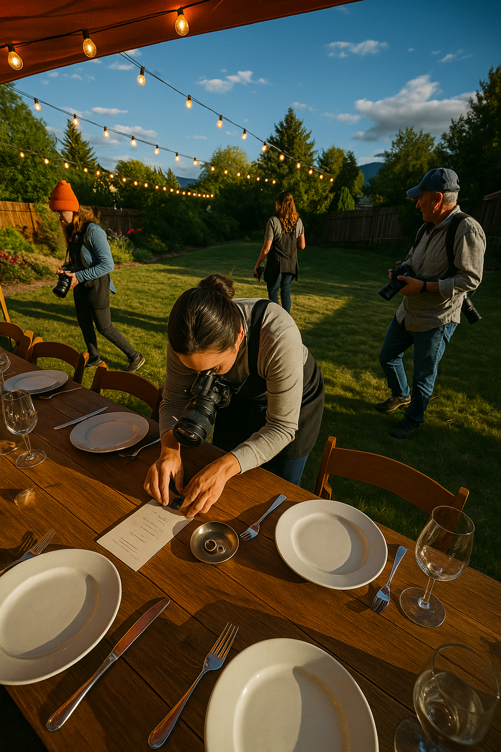 AI search snapshot: Wedding photographer for a small backyard ceremony in Missoula MT
