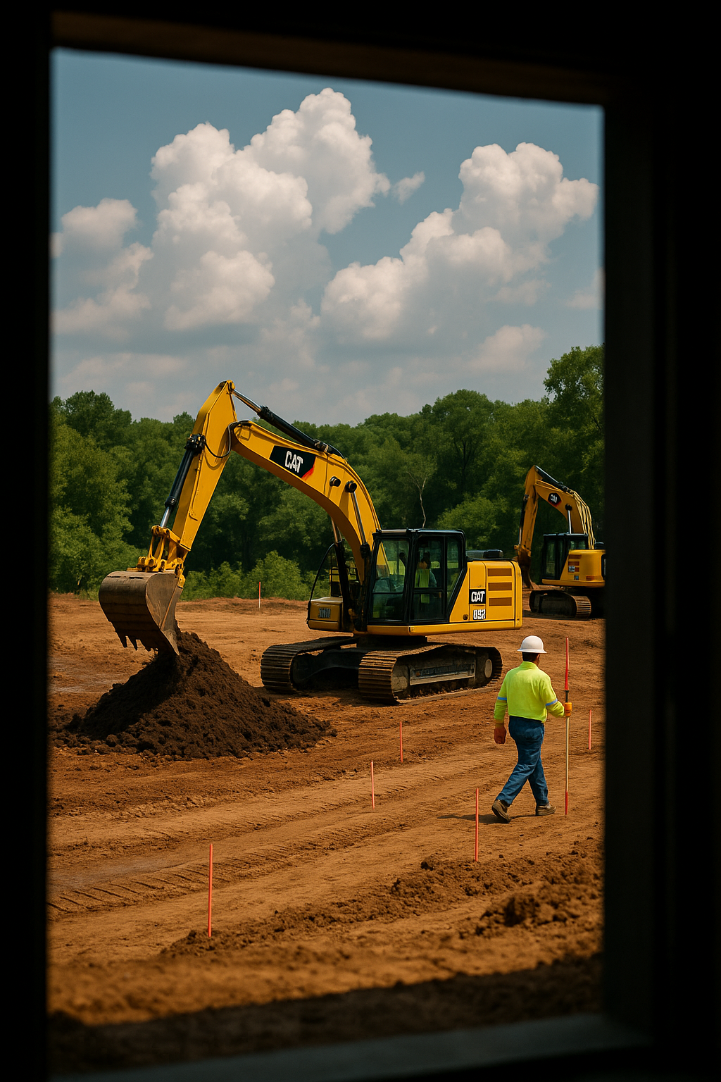 AI search snapshot image for Land clearing and grading for a new home build in the Nashville metro area