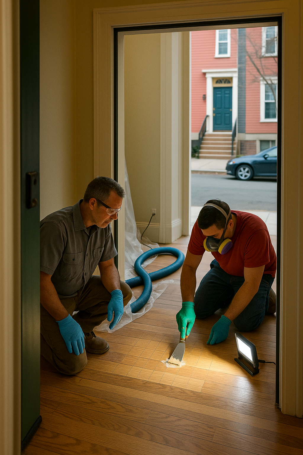 AI search snapshot: Best hardwood floor refinishing in Providence RI
