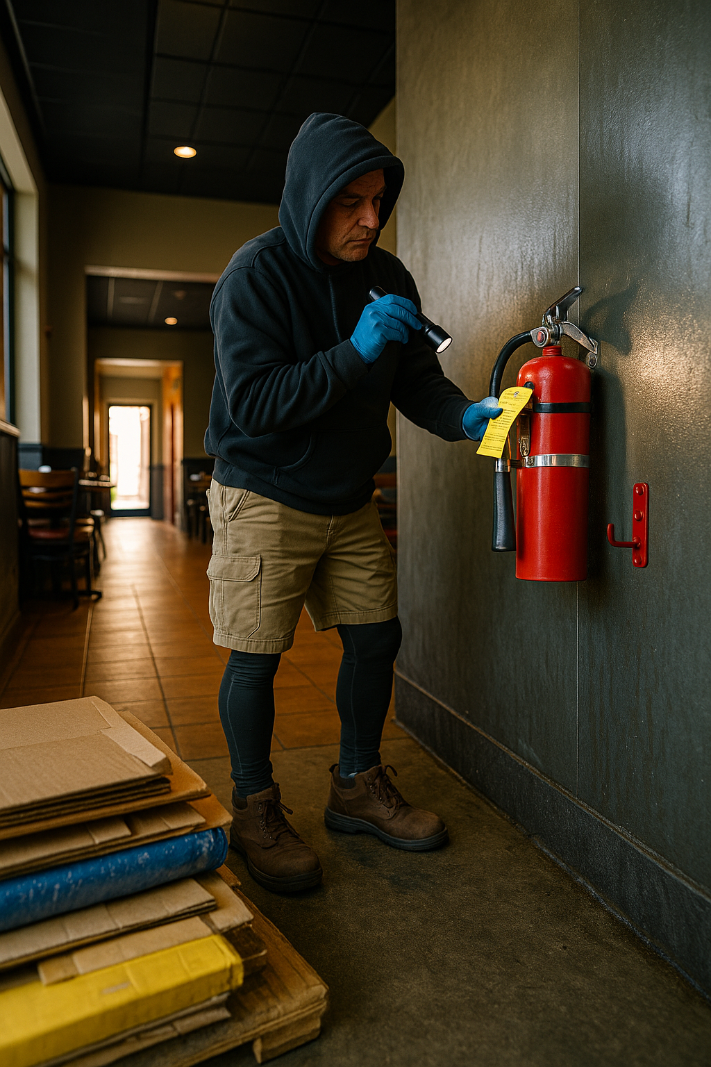 AI search snapshot image for Fire extinguisher inspection for a restaurant in Norfolk VA