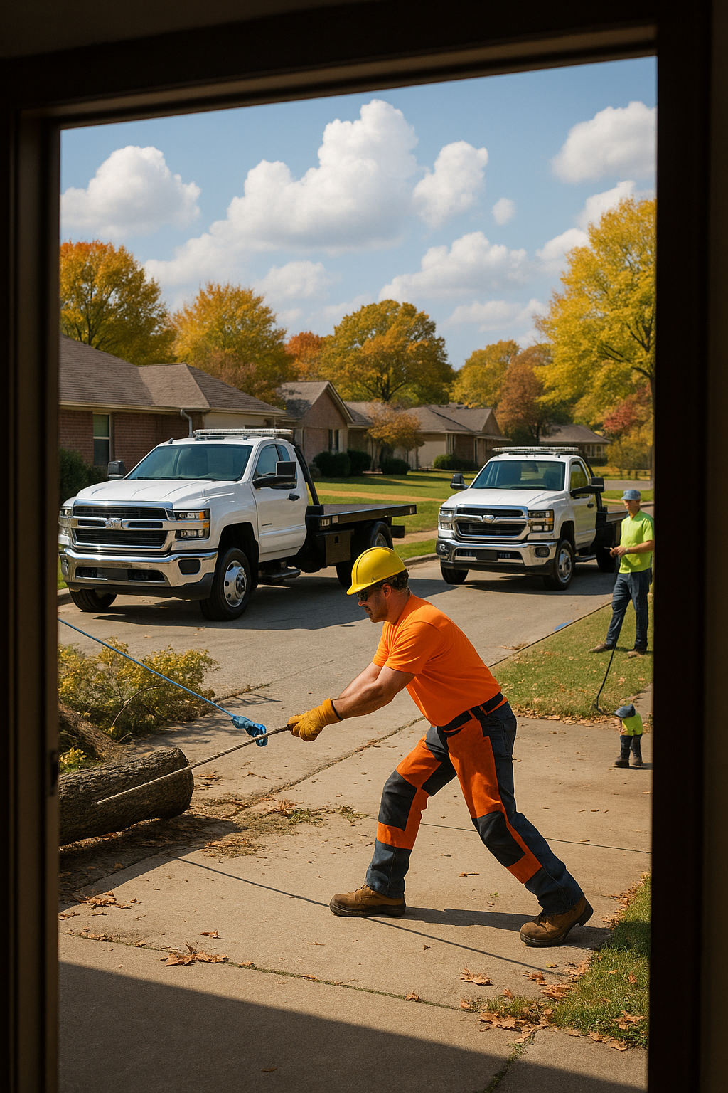 AI search snapshot image for Who removes a fallen tree from a driveway in Little Rock AR