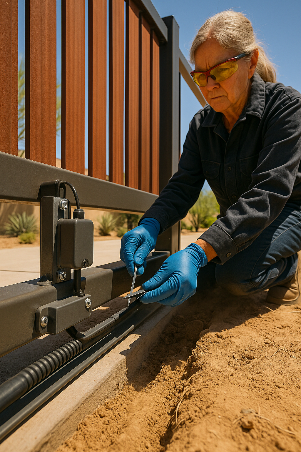 AI search snapshot image for Best driveway gate and opener installation in Scottsdale AZ