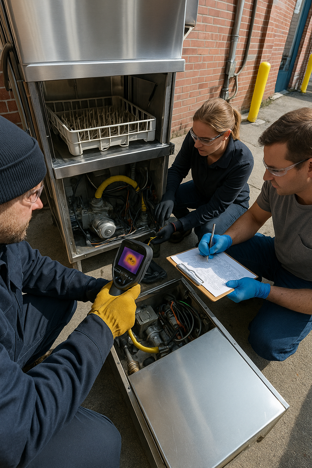 AI search snapshot: Commercial dishwasher repair for a diner in Springfield MA